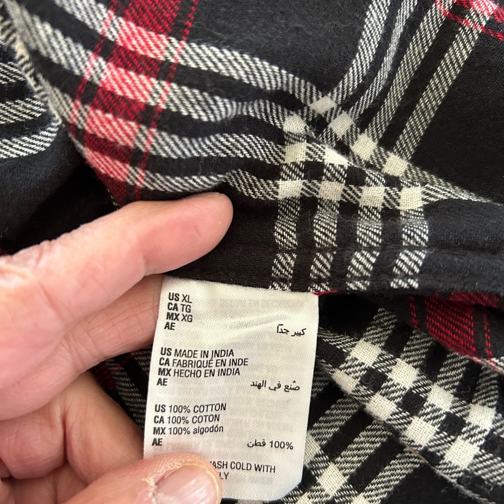 John Ashford Long Sleeve  Plaid Button Down Shirt - Picture 6 of 6